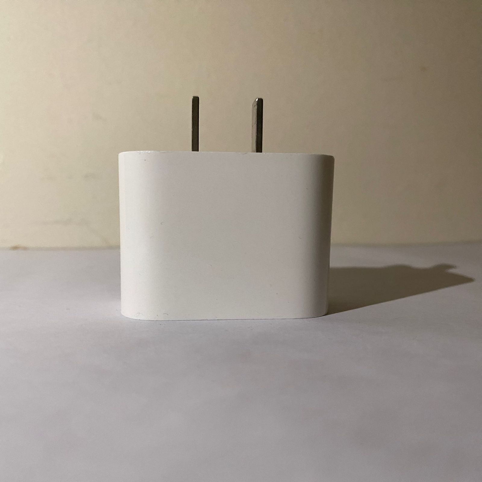 The sound of inserting the plug