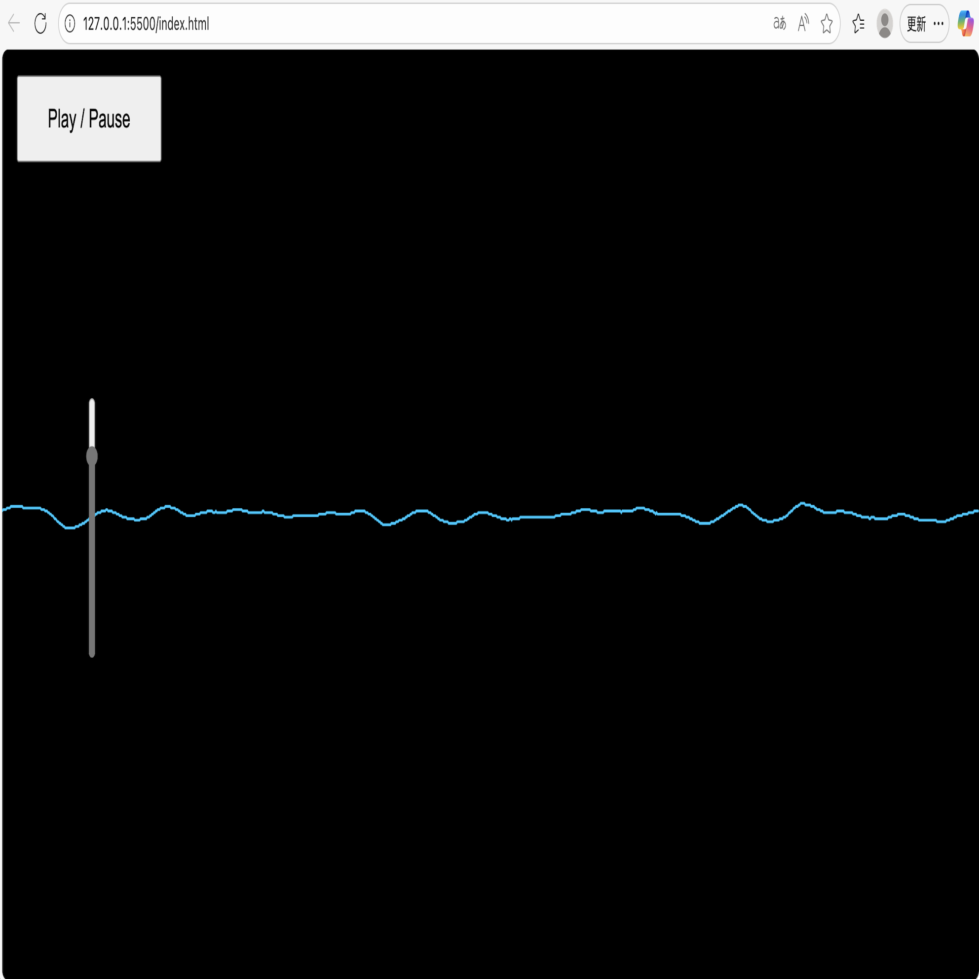 I attempted to add a volume adjustment function to the linear ripple visual effect.