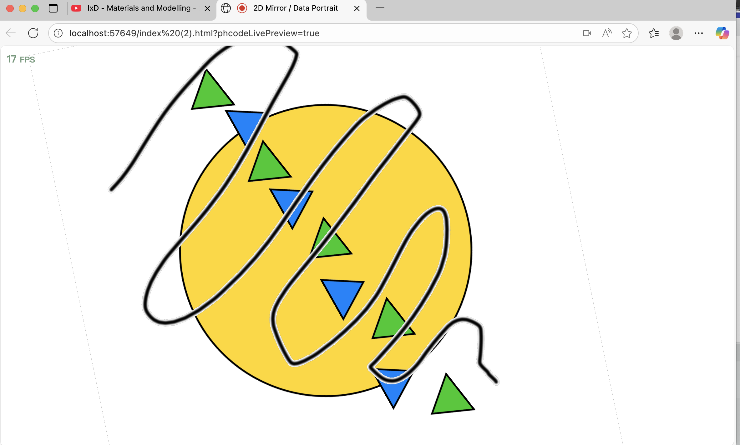 First try to attempte to integrate face tracking with my first icon interaction technology on the website.