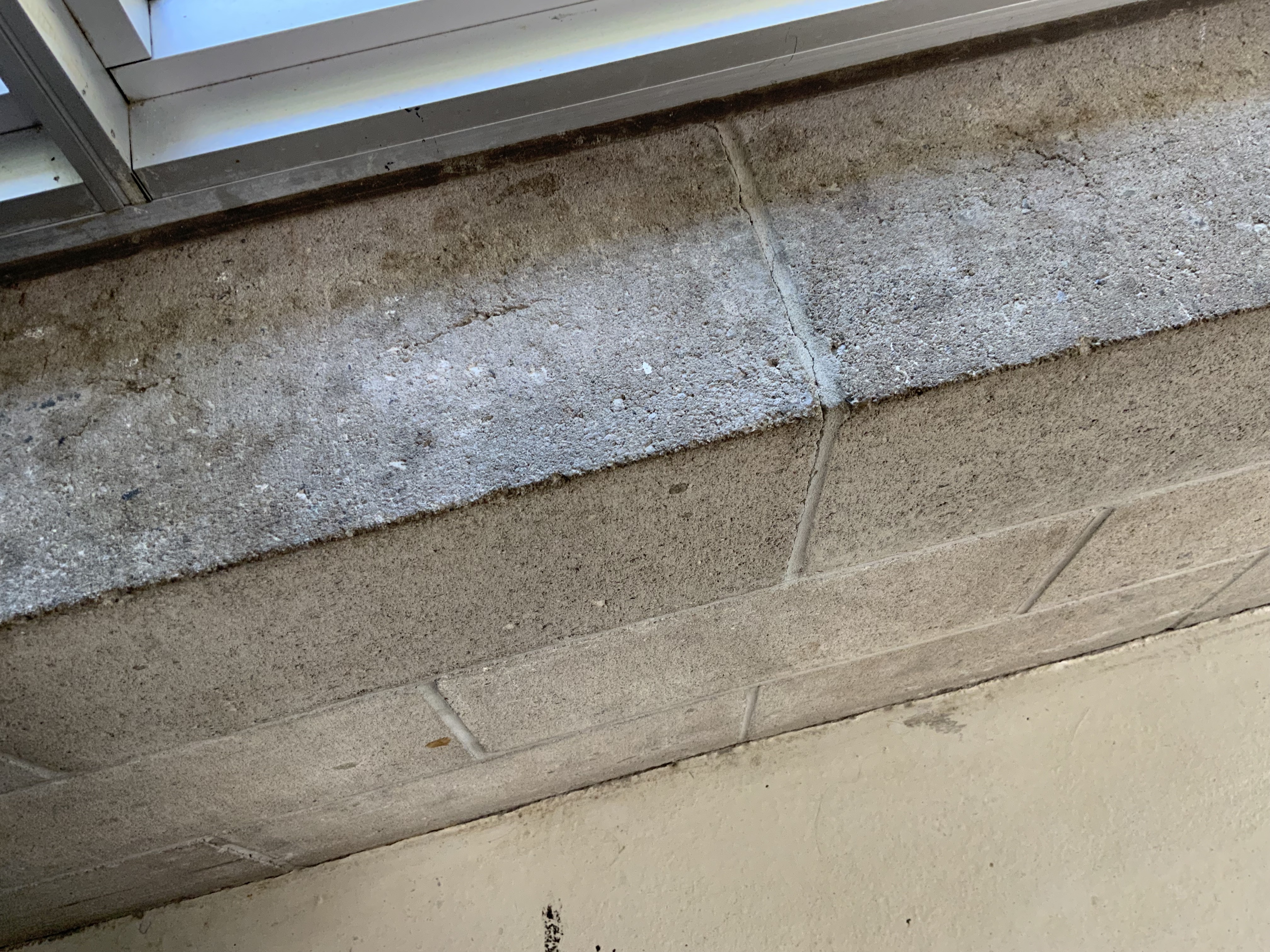 A brick made of concrete material