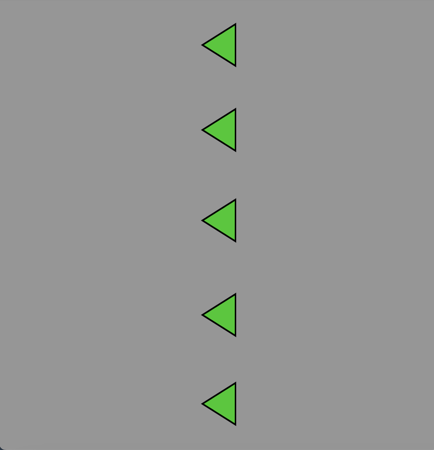 The green triangles elements in the first icon