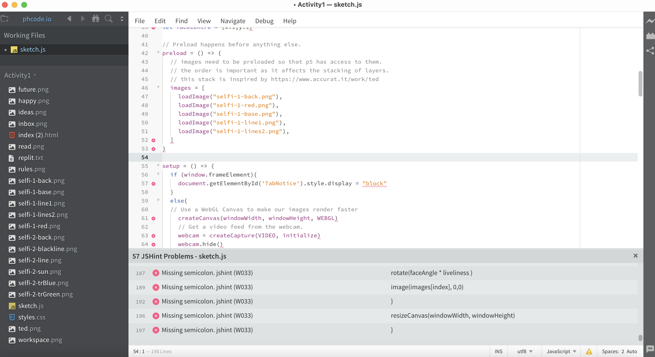 Second interactive icon code development